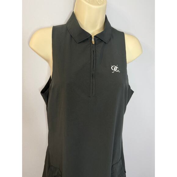 Peter Millar Carner Sleeveless Sport Dress Crown Sport Black Sz S - Picture 5 of 13